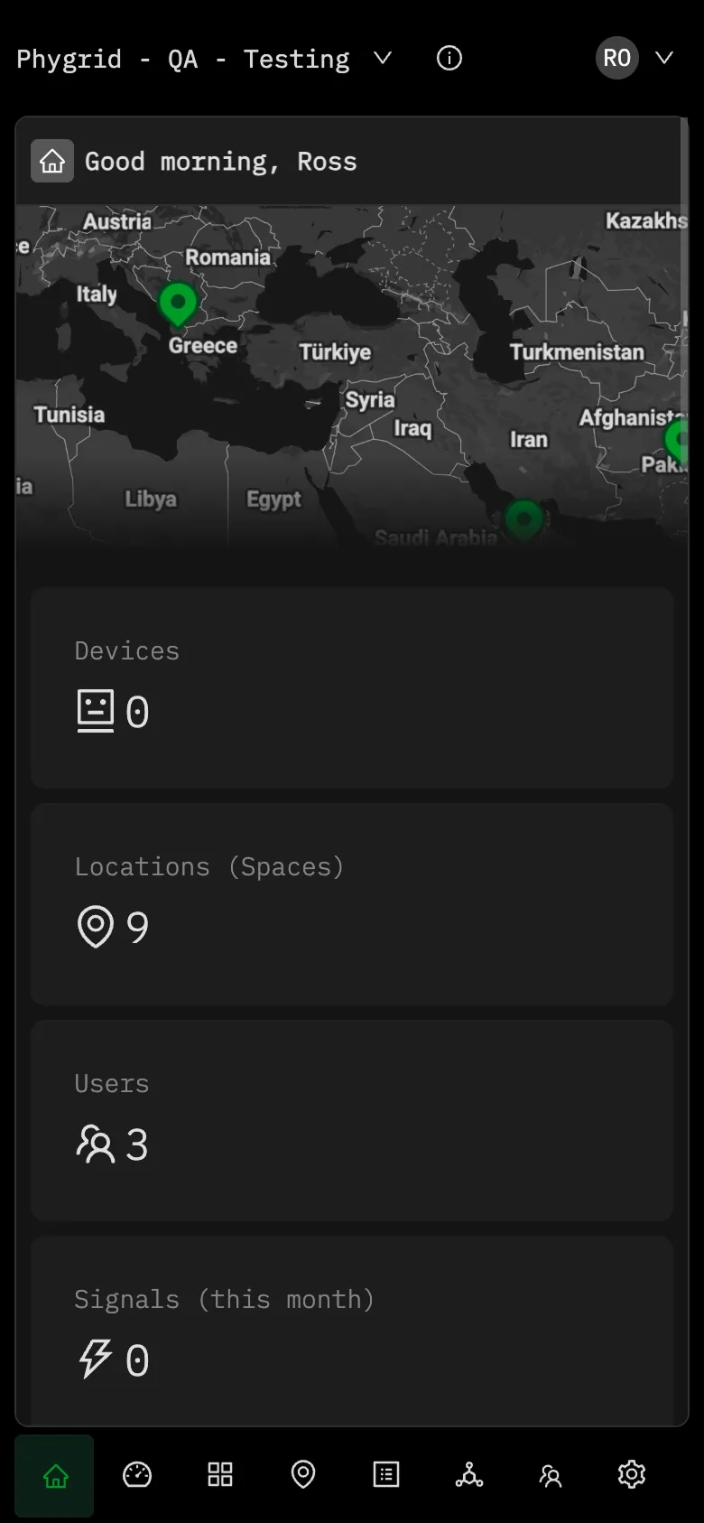 Console responsive layout on a smaller screen