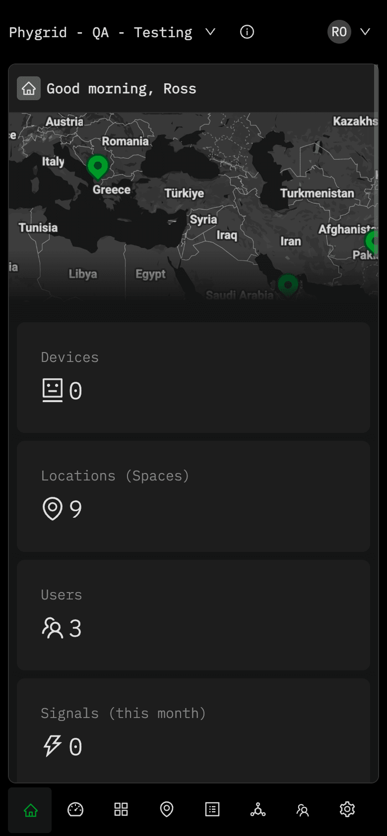 Console responsive layout on a smaller screen